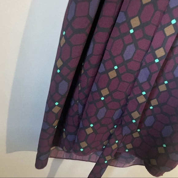 Wilfred franca wrap dress geometric shape pattern size 4 - Picture 4 of 15